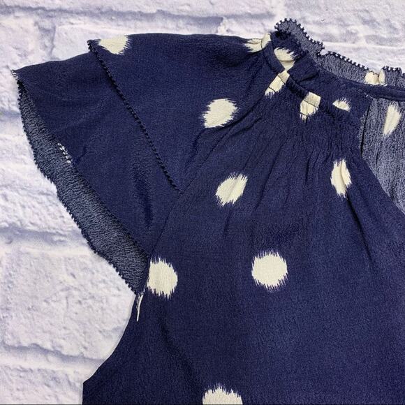 A New Day Polka Dot Flutter Sleeve Blouse - Picture 3 of 6
